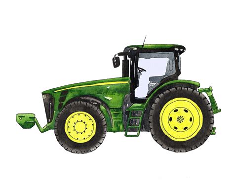 Green Tractor Printable